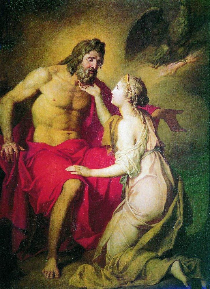 Thetis and Zeus by A.Losenko